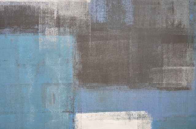 Blue and Grey Abstract Art Painting